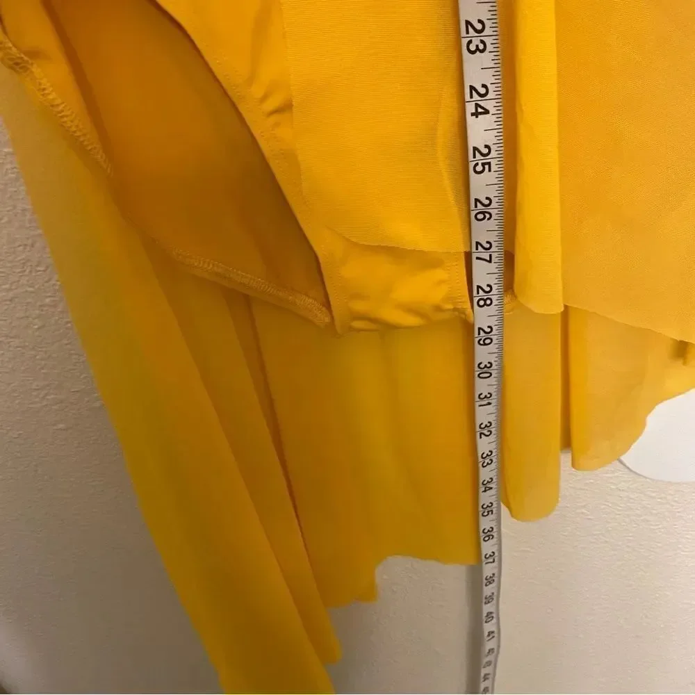 Weissman Balera dance costume solo yellow custom lyrical D10496 MA adult